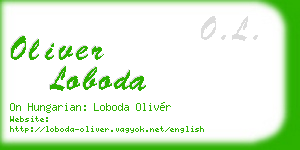 oliver loboda business card